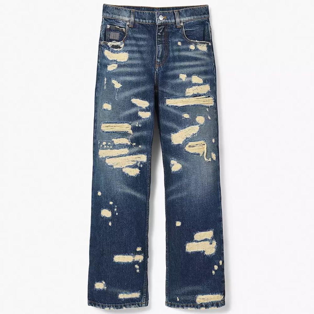 Marc Jacobs Rip and Repair Straight Jean Sz 24 - Picture 2 of 6